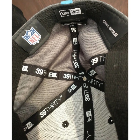 Men's New Era 39THIRTY NFL Super Bowl LII Small/Medium Flex Fit Hat Gray Black - Picture 6 of 6